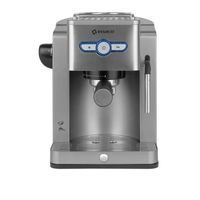 Cafetera espresso Imaco IECM192T, 19 bares, 900W, depósito 1.2L, filtros para 1 y 2 tazas, plateado