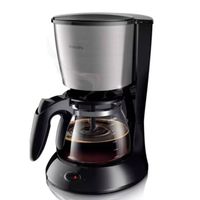 Cafetera Philips HD7462 de goteo, 1.2L, 15 tazas, café molido, jarra de vidrio, negro