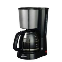 Cafetera de goteo Imaco CM1290, 6 tazas, café molido, jarra de vidrio, filtro, negro