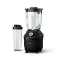 Licuadora Philips HR2291/41 ProBlend 600W, vaso de vidrio 2L, 2 velocidades, función Pulse