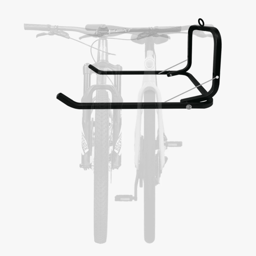 Imagen 2 del producto Rack soporte IMSARACKS RB02 para 2 bicicletas, plegable, para pared, soporta hasta 60 kg, negro