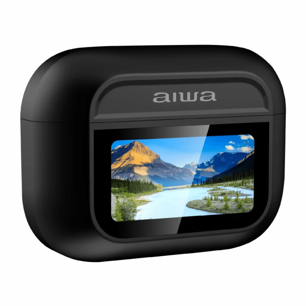 Imagen 2 del producto Audífonos Bluetooth true wireless AIWA AWTWSGPROB con cancelación de ruido, IPX4, hasta 4.5 horas, negro