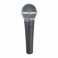 Micrófono dinámico Shure SM58-LC, cardioide, conexión XLR, negro
