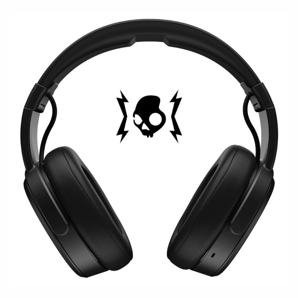Imagen 2 del producto Audífonos Bluetooth over ear Skullcandy Crusher Wireless, hasta 50 horas, graves multisensoriales, negro + lentes Bold