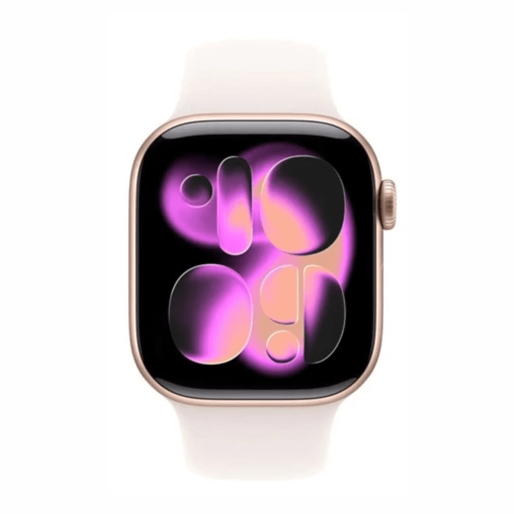 Imagen 2 del producto Apple Watch Serie 11 42 mm, Retina OLED LTPO3, GPS, resistente al agua hasta 50 m, hasta 24 horas, sport band light blush S/M, rose gold