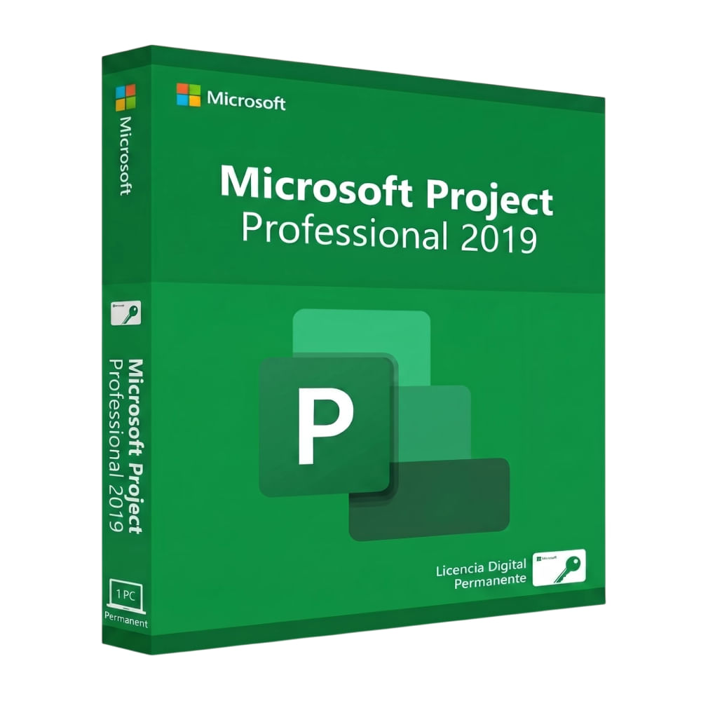 Licencia digital Microsoft Project Professional 2019 OEM, compatible con Windows 10 y 11, 1 dispositivo, duración permanente