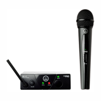 Micrófono inalámbrico AKG WMS40 Mini Single Vocal, dinámico cardioide, UHF, hasta 30 horas, alcance de 20 m, negro