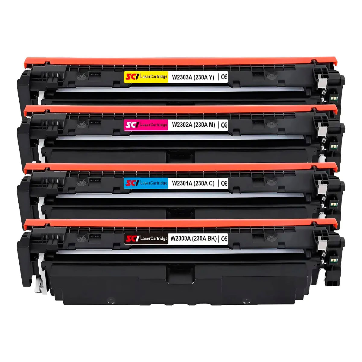 Imagen 2 del producto Kit de Tóner Fivex 230A CMYK con Chip Compatible con HP LaserJet Pro 4203 y MFP 4303