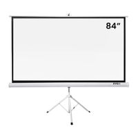 Pantalla ecran portátil Evox 84"", trípode con altura regulable, formato 16:9, blanco