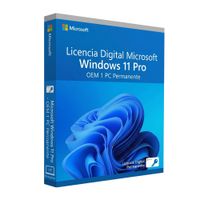Licencia digital Microsoft Windows 11 Pro OEM, 1 dispositivo, duración permanente