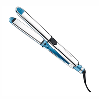 Alisadora BaBylissPRO Optima 9000 XL Nano Titanium, 7 niveles de temperatura, 485°F, celeste