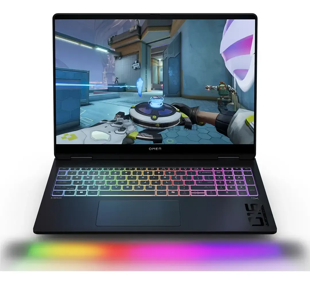Imagen 2 del producto Laptop gamer HP Omen Max 16, Ryzen AI 9, 16GB RAM, SSD 512GB, RTX 5070 Ti, pantalla 16"" 240 Hz, negro