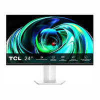 Monitor plano TCL 24G54, 23.8"", VA Mini LED, Full HD, 100Hz, 5ms, HDMI/VGA, blanco
