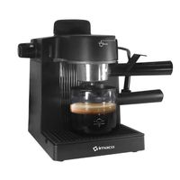 Cafetera expresso y capuchino Imaco IECM5B 5 bares, 4 tazas, 670 W, taza de vidrio, negro
