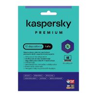 Licencia digital Kaspersky Premium, 10 dispositivo, compatible con Windows 10 y 11, duración 1 año