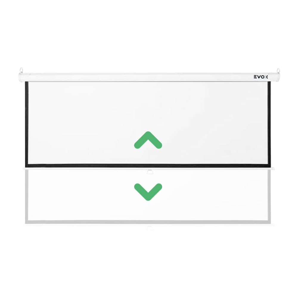 Imagen 2 del producto Pantalla ecran manual Evox 120"", formato16:9, blanco