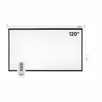 Ecran eléctrico retráctil Evox, pantalla para proyector, 120"", formato 16:9, vinil blanco mate