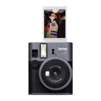 Cámara instantánea Fujifilm Instax Mini 14, enfoque fijo, flash, tamaño de imagen de 6.2 cm x 4.6 cm, negro