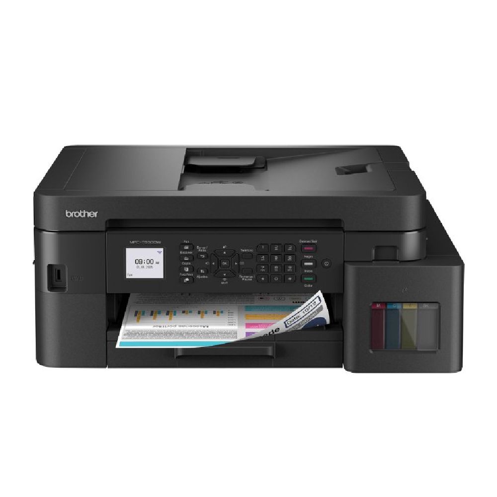 Impresora multifuncional Brother MFC-T930W, Wi-Fi, dúplex automático, 30 ppm negro, 26 ppm color, ADF 20 hojas