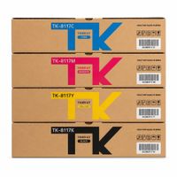 Kit de tóner compatible Fivex TK-8117 CMYK, 4 cartuchos, hasta 12000 páginas, para Kyocera M8124cidn y M8130cidn