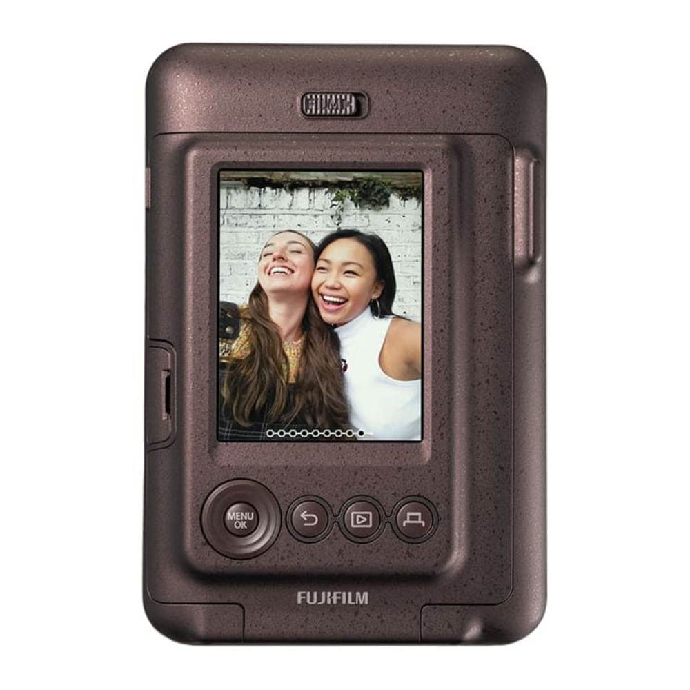 Imagen 2 del producto Cámara instantánea híbrida Fujifilm Instax mini Liplay, pantalla LCD, flash integrado, tamaño de imagen de 6.2 cm x 4.6 cm, deep bronze