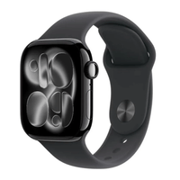 Apple Watch Series 11 GPS 46mm, OLED LTPO3, resistente al agua hasta 50 m, IP6X, batería hasta 24 horas, correa M/L, Jet Black