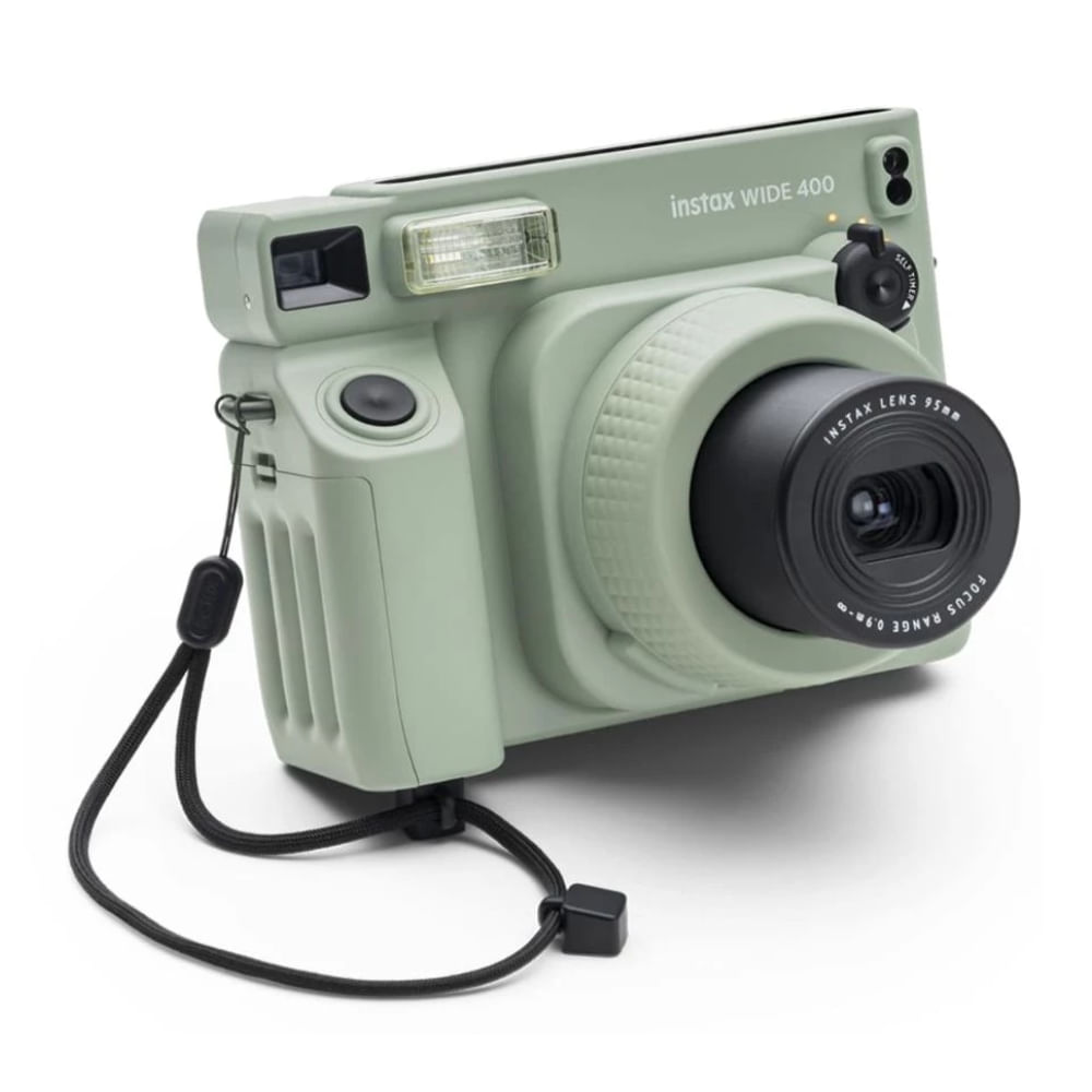 Imagen 2 del producto Cámara instantánea Fujifilm Instax Wide 400, flash electrónico automático, tamaño de imagen de 6.2 cm x 9.9 cm, verde pastel