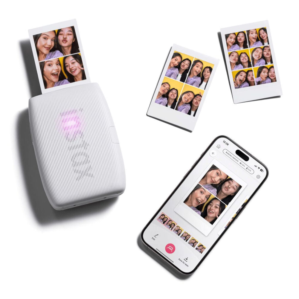 Imagen 2 del producto Impresora Fujifilm Instax Mini Link 3, conexión bluetooth, recargable, clay white