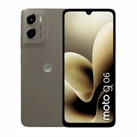 Celular Motorola Moto G06 256GB, 4GB RAM, cámara trasera 50MP, frontal 8MP, 6.88"", café