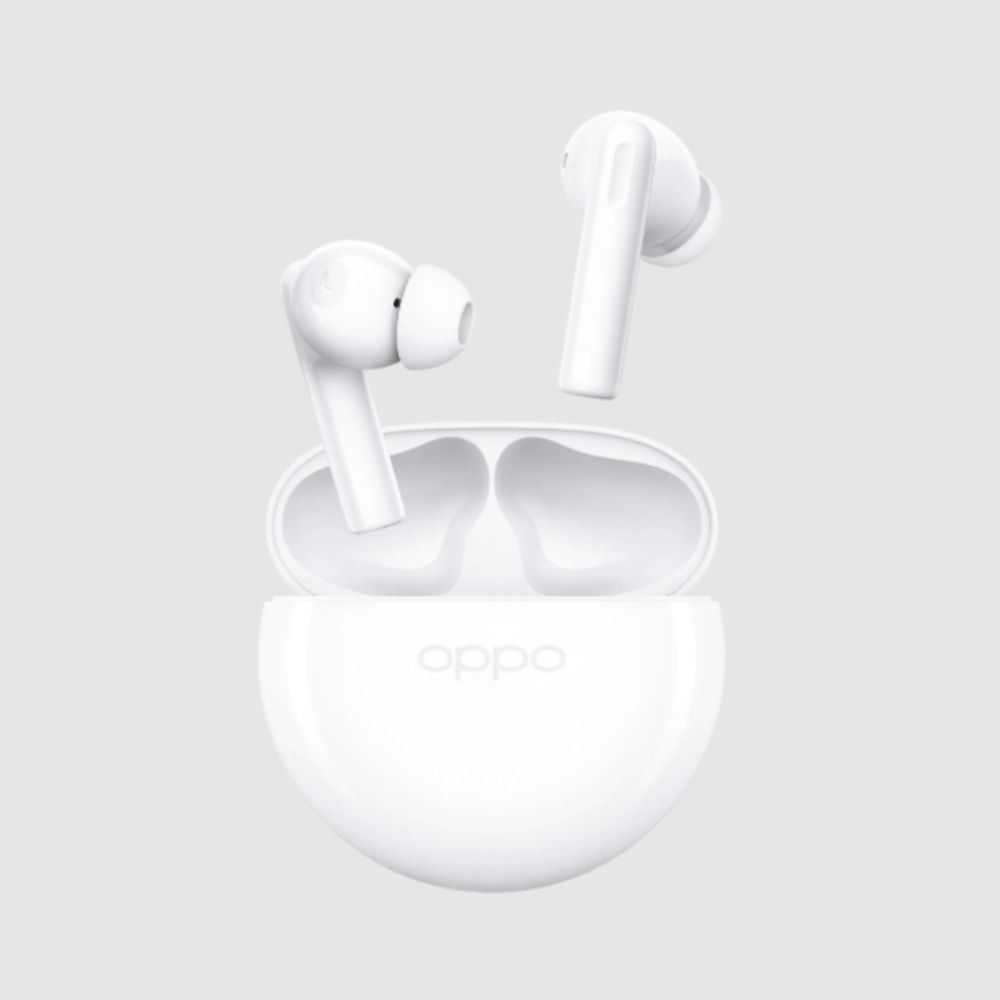 Imagen 2 del producto Combo: Celular Oppo Reno16 F 5G 256GB, 8GB RAM, cámara 50MP, frontal 50MP, 6.57"", blanco + Enco Buds2
