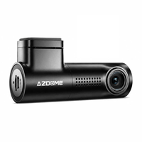 Cámara para autos AZDOME M330 Max, frontal + trasera, 4K + 1080P, GPS, Wi-Fi dual band, visión nocturna, ADAS + MicroSD 64GB + Hardwire kit, negro