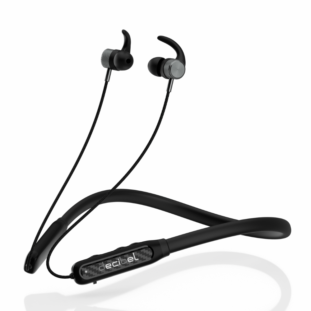 Imagen 2 del producto Audífonos bluetooth in ear Decibel Active resistente al agua IPX5, máx. 18 horas, banda de silicona, negro