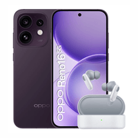 Celular OPPO Reno16 5G 256GB, 8GB RAM, cámara trasera 50MP+50MP+50MP, frontal 50MP, 6.32"", vino + Enco Buds 2 Pro blanco