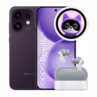 Celular OPPO Reno16 5G 256GB, 8GB RAM, cámara trasera 50MP+50MP+50MP, frontal 50MP, 6.32"", vino + OPPO Bubble + Enco Buds 2 Pro blanco
