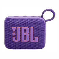 Parlante Bluetooth JBL GO 4, 4.2 W RMS, resistente al agua IP67, hasta 7 horas, morado