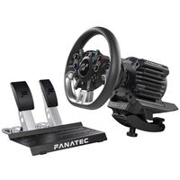 Volante Fanatec Gran Turismo DD Pro 5 Nm, Direct Drive, Force Feedback, 2 pedales, PS5, PS4 y PC, negro