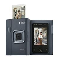 Cámara instantánea híbrida Fujifilm Mini LiPlay Plus, pantalla LCD, flash automático, tamaño de imagen de 6.2cm x 4.6cm, midnight blue