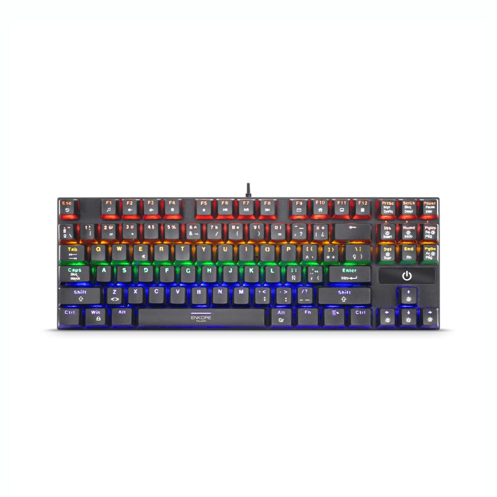 Imagen 2 del producto Kit gamer Enkore Falcon ENT G2000, teclado 88 teclas + mouse 7200 DPI + mousepad, USB, negro