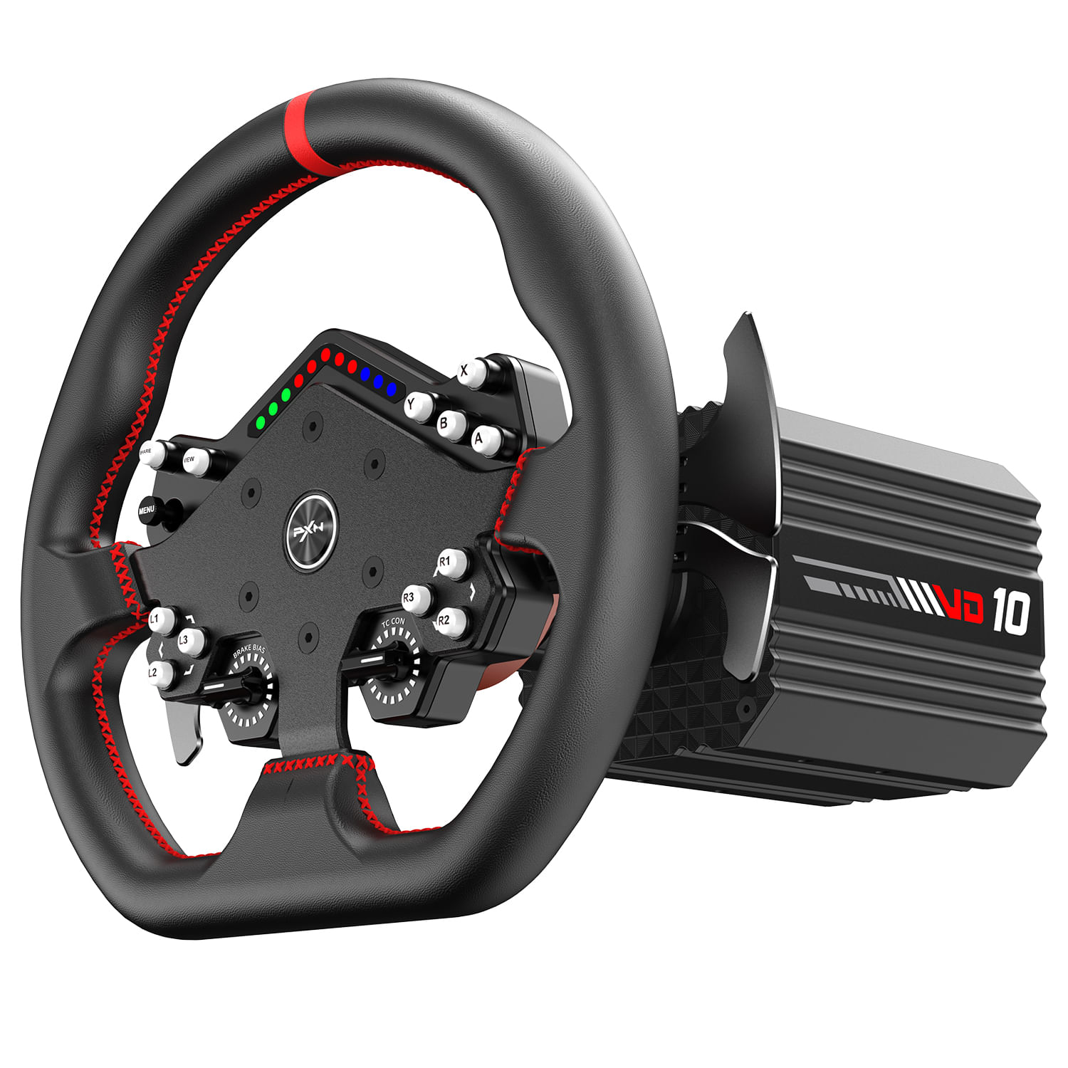 Imagen 2 del producto Volante PXN VD10 DS Direct Drive 10 Nm, W DS R2 300 mm, force feedback, quick release, PC, negro