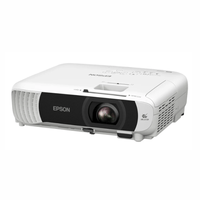Proyector multimedia Epson PowerLite W55+ 3LCD WXGA, 4000 lúmenes, proyecta hasta 320"", parlante 2 W, control remoto, blanco