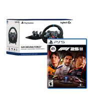 Volante Logitech G29 con pedales, Force Feedback + F1 25 para PlayStation 5