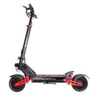 Scooter eléctrico ELMO K2 Master, doble motor 2000W, 48V, autonomía 45-65 km, doble suspensión, negro y rojo
