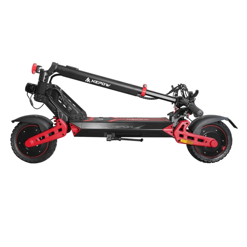 Imagen 2 del producto Scooter eléctrico ELMO K2 Master, doble motor 2000W, 48V, autonomía 45-65 km, doble suspensión, negro y rojo