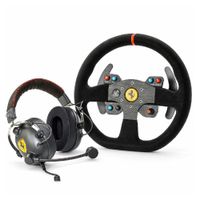 Volante Thrustmaster Ferrari 599XX EVO 30 Alcantara + audífonos T.Racing Scuderia para Sim Racing