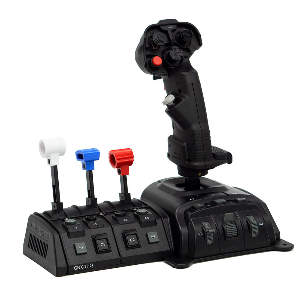 Imagen 2 del producto Joystick VKB Gladiator NXT EVO Standard + throttle GNX THQ para Simulación de Vuelo, PC