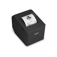 Impresora térmica Epson TM-T20IV-SP, alámbrica, USB, serial y Ethernet, 250 mm/s, negro