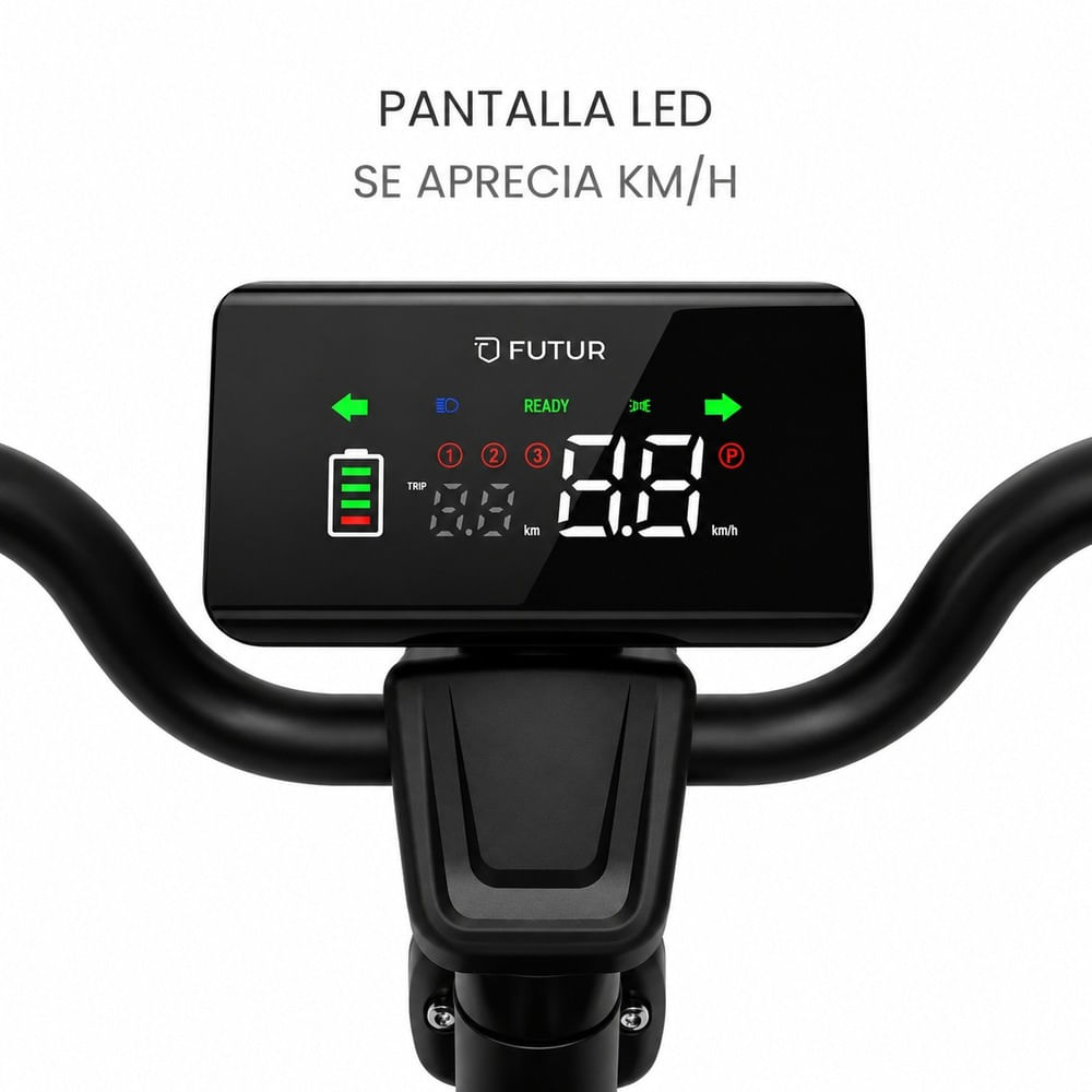 Imagen 2 del producto Bicimoto eléctrica Futur Oxen 14"", autonomía 35km, vel. 25km/h, 350W, greige