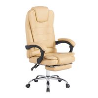 Silla gerencial ergonómica G-ergonomic Relax Pro 8 Vibromasajes, reclinable 150°, beige