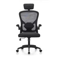 Silla de oficina G-ergonomic Flex, ergonómica, soporte lumbar, altura regulable, negro