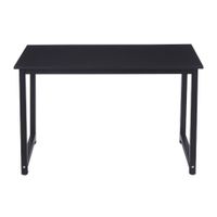 Escritorio fijo G-ergonomic Essential, estructura metálica, 2 patas, negro